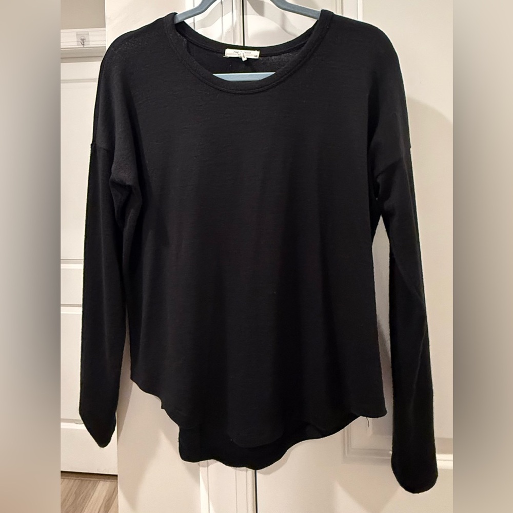 RAG & BONE Black Lightweight Sweater / T-Shirt - Size Small - Oversized